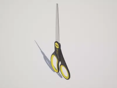  Scissors Low-poly 3D model
