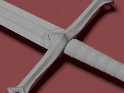 Anduril sword 3D model purchase