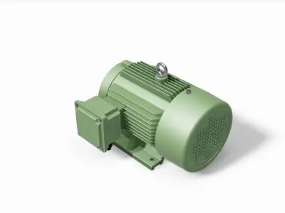 100L B34a Right IEC electric motor - 3D CAD model 3D model