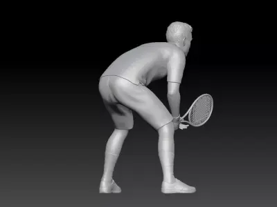tennis player boy 2 3D print model