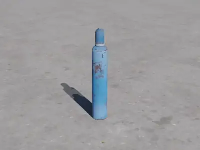 Oxygen Cylinder 3D model