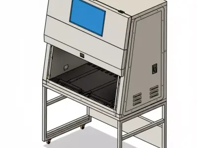 Biosafety Cabinet 4ft Vertical Laminar flow 3D model