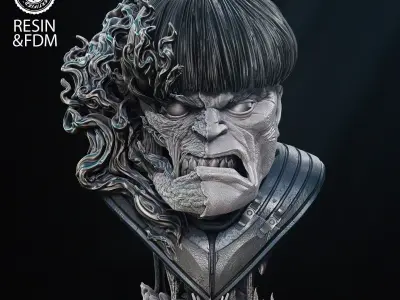 Wicked Marvel War Bust Tested for 3D printing 3D print model purchase