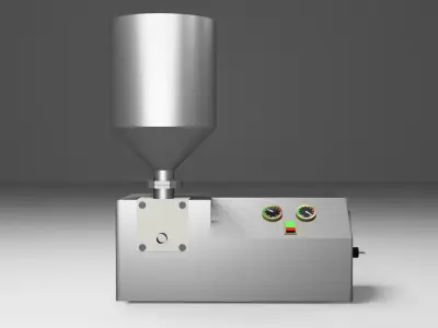 cream machine Free low-poly 3D model