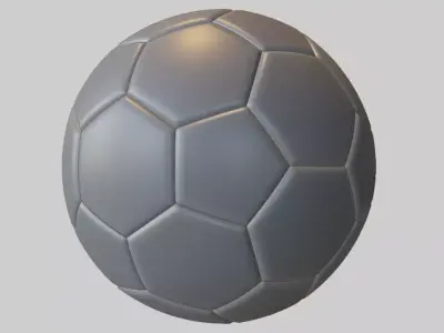 Classic Soccer Ball Low-poly 3D model purchase