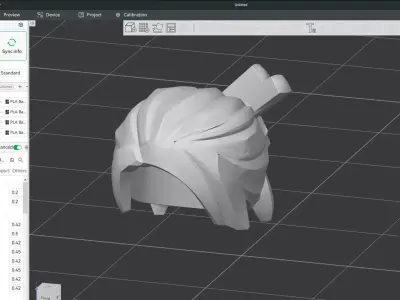 Custom3Dprint Minifigure Accessory - Minifigure Hair S3 - 012 3D print model
