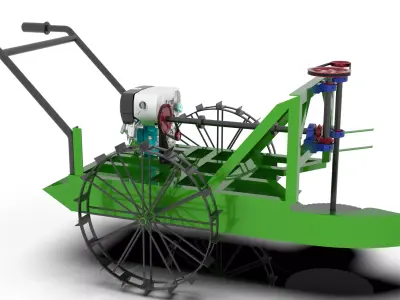 Rice Cutter - Alat Pemotong Padi 3D model