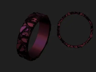 Industrial ring 3D print model by Narek84