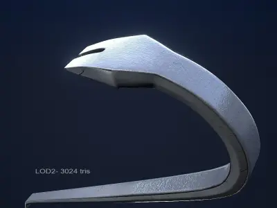 Crowbar 1 Plus 1 PBR Game Ready Low-poly 3D model