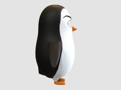 cartoon boy penguin  3D model