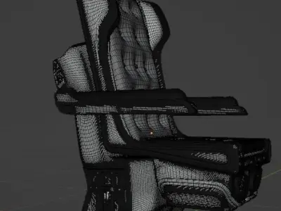 Train Seat  Free 3D model