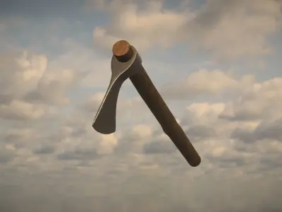 Western Axe Low-poly 3D model