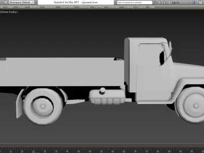 Low-poly truck Low-poly 3D model