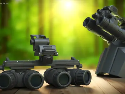  Quad-Tube Night Vision Goggles Black 