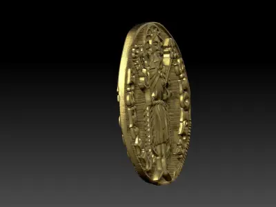 Old Coin Florim Portuguese 3D print model