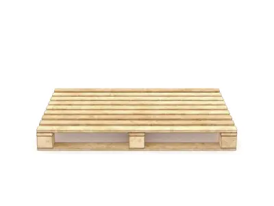 European Wooden Pallet  3D model