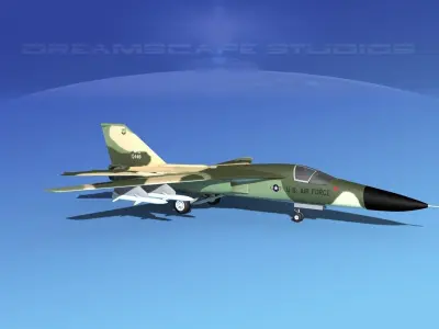 General Dynamics F-111 Aardvark v05 3D model