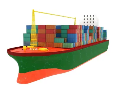 Container Ship  3D model