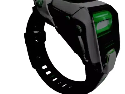 Futuristic SciFi Wrist Device 3D model