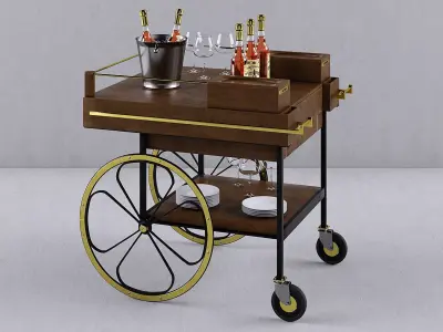 cart bar 3D model