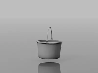 Bucket Set New And Worn Free Free low-poly 3D model