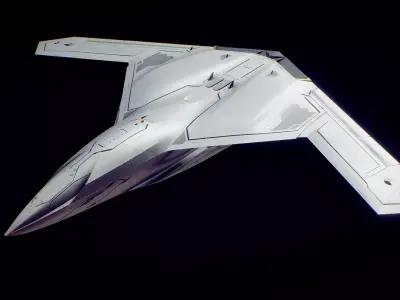 Drone Low-poly 3D model 5