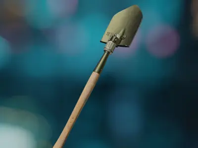 Tactical Shovel 3D model