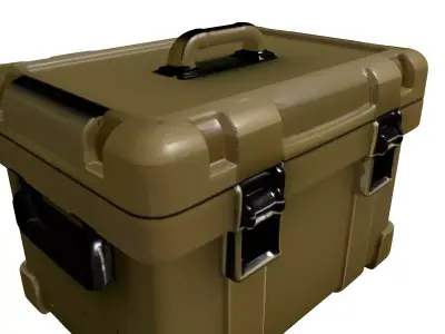Rugged Tactical Storage Case Low-poly 3D model
