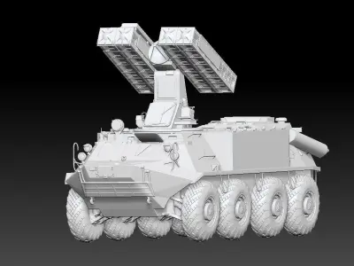 Russia 9K35M3-K SA-13 Gopher 3D model