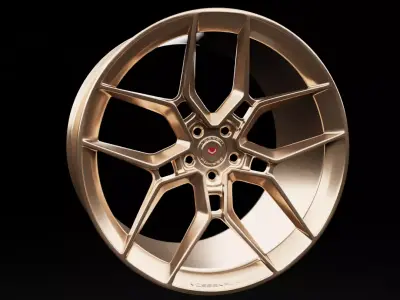 Vossen Wheels - Evo 4 Low-poly 3D model