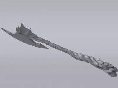 Fantasy Axe 3D model