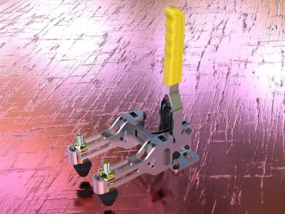 Toggle Clamp Double Pusher Free 3D model