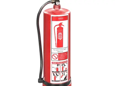 Fire Extinguisher 3D model 7