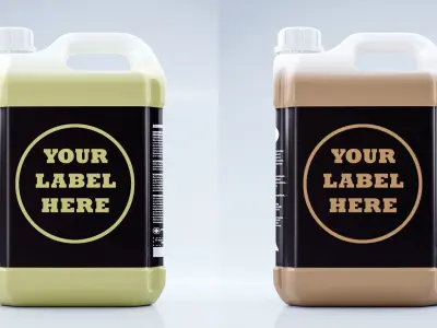 Gallon 3D Model mockup of bottle 3D model