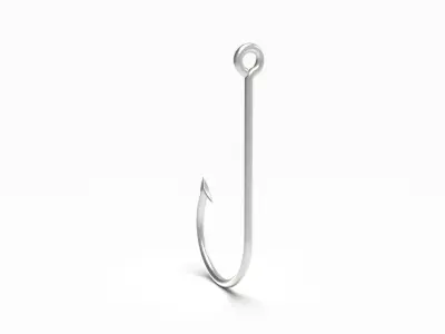 Fishing Hook 3D model buy