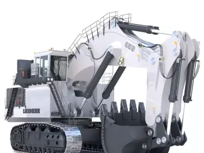 LIEBHERR R996 Backhoe 3D model