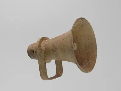 Alarm Sirene Old Low-poly 3D model