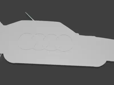 Group B Rally Car Keychain- 3D Model for Printing 3D print model