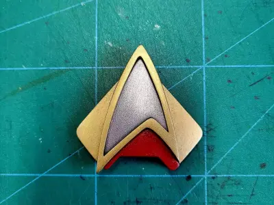 Star Trek Combadge 3D print model