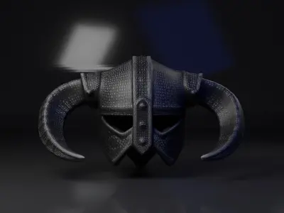 SKYRIM Dragonborn Iron Helmet Free 3D model