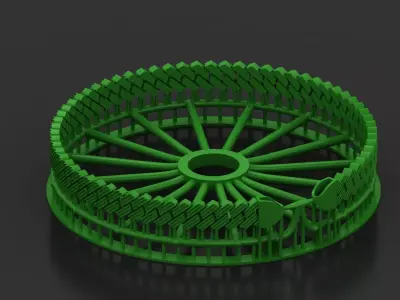 8MM SPIRAL 2 in 1 ANTIQUE CUBAN CHAIN OR BRACELET 3D print model