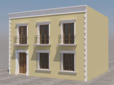 Mexican House 3D model 2