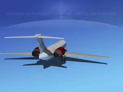 Boeing 717-200 Cannon Charter 3D model