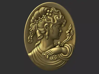 Cameo pendant 3D print model