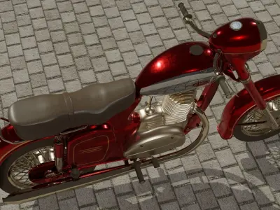 Jawa motor 3D model
