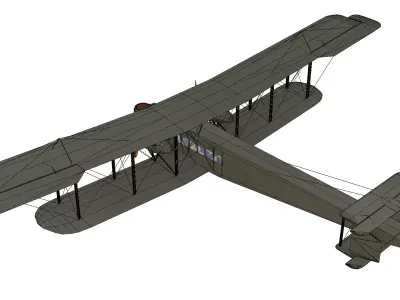 Handley Page Type O Low-poly 3D model purchase