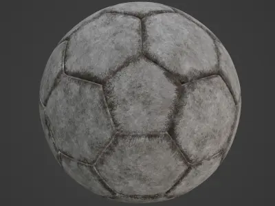 Dirty Soccer Ball 02 3D model