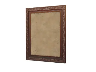 Picture frame metal Low-poly 3D model