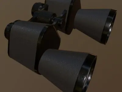 Binocular binoculars Low-poly 3D model purchase