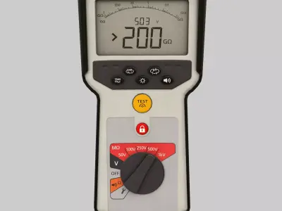Megger MIT410 Insulation And Continuity Tester Low Poly Low-poly 3D model